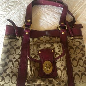 Coach Signature Purse Tote